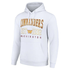 Washington Commanders Starter Unisex Throwback Logo Pullover Hoodie - White Hoodies