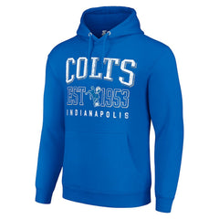 Indianapolis Colts Starter Unisex Throwback Logo Pullover Hoodie - Royal Hoodies
