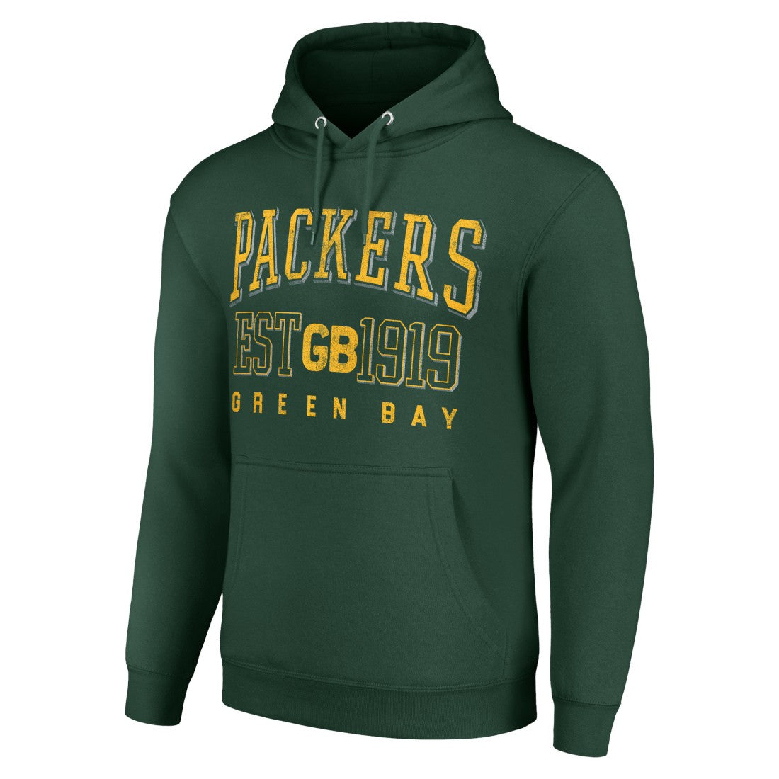 Green Bay Packers Starter Unisex Throwback Logo Pullover Hoodie - Green Hoodies