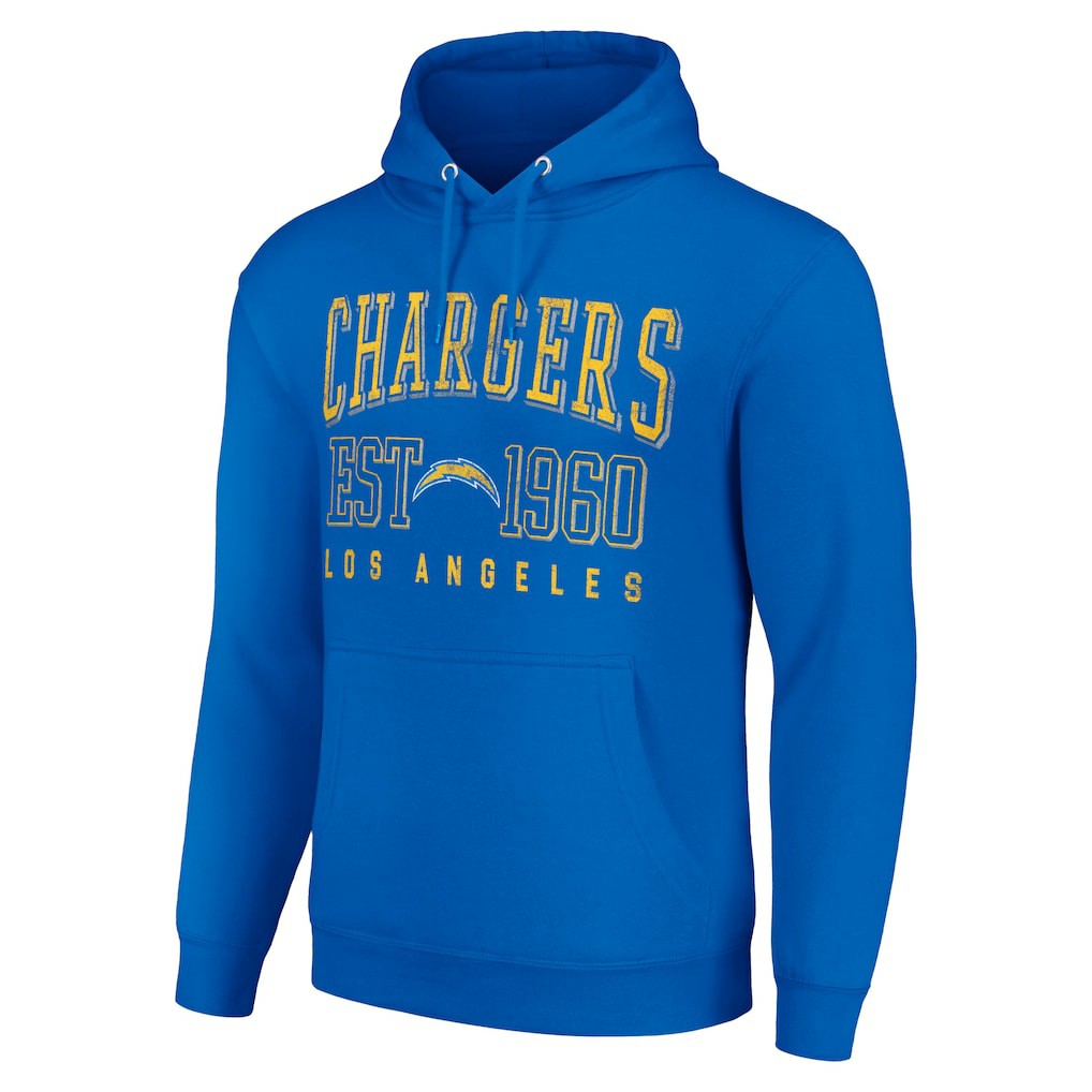 Los Angeles Chargers Starter Unisex Throwback Logo Pullover Hoodie - Royal Hoodies