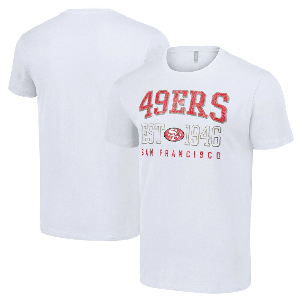 San Francisco 49ers Starter Throwback Logo T-Shirt - White T-shirts