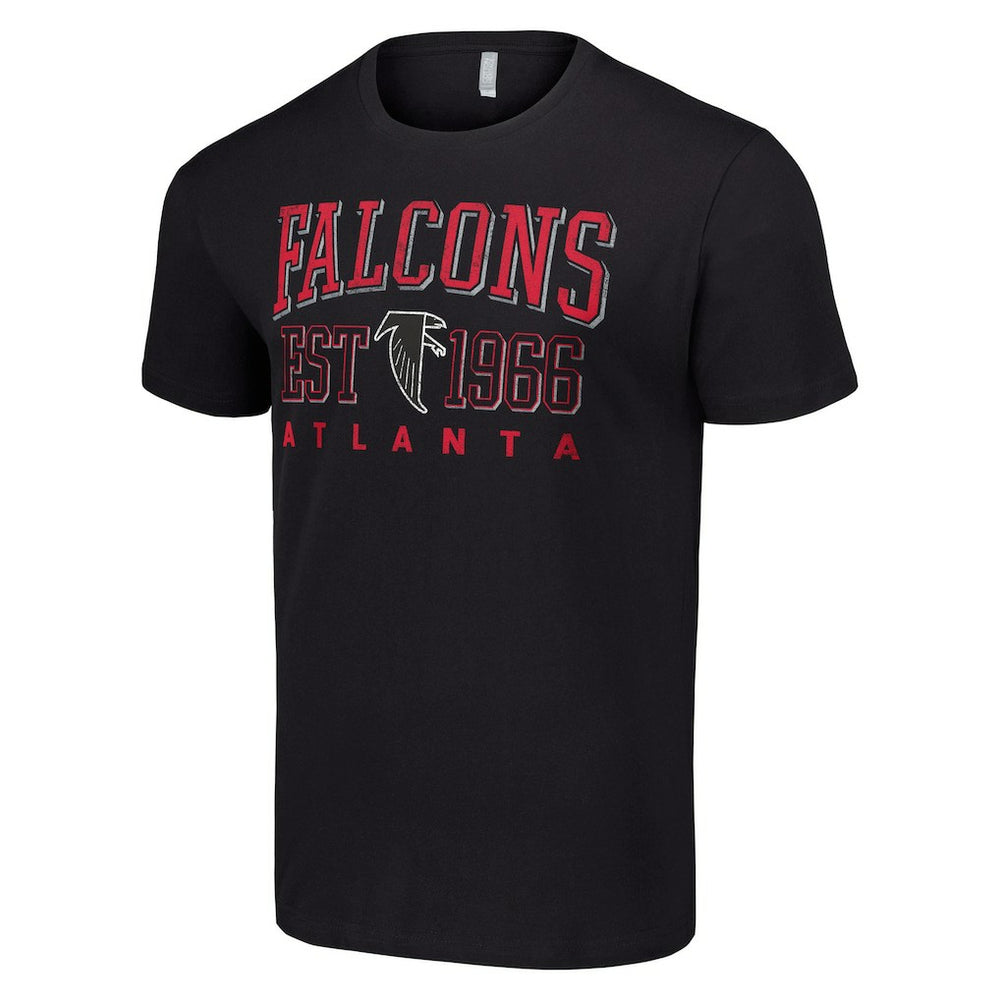 Atlanta Falcons Starter Throwback Logo T-Shirt - Black T-shirts