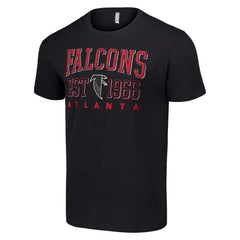 Atlanta Falcons Starter Throwback Logo T-Shirt - Black T-shirts