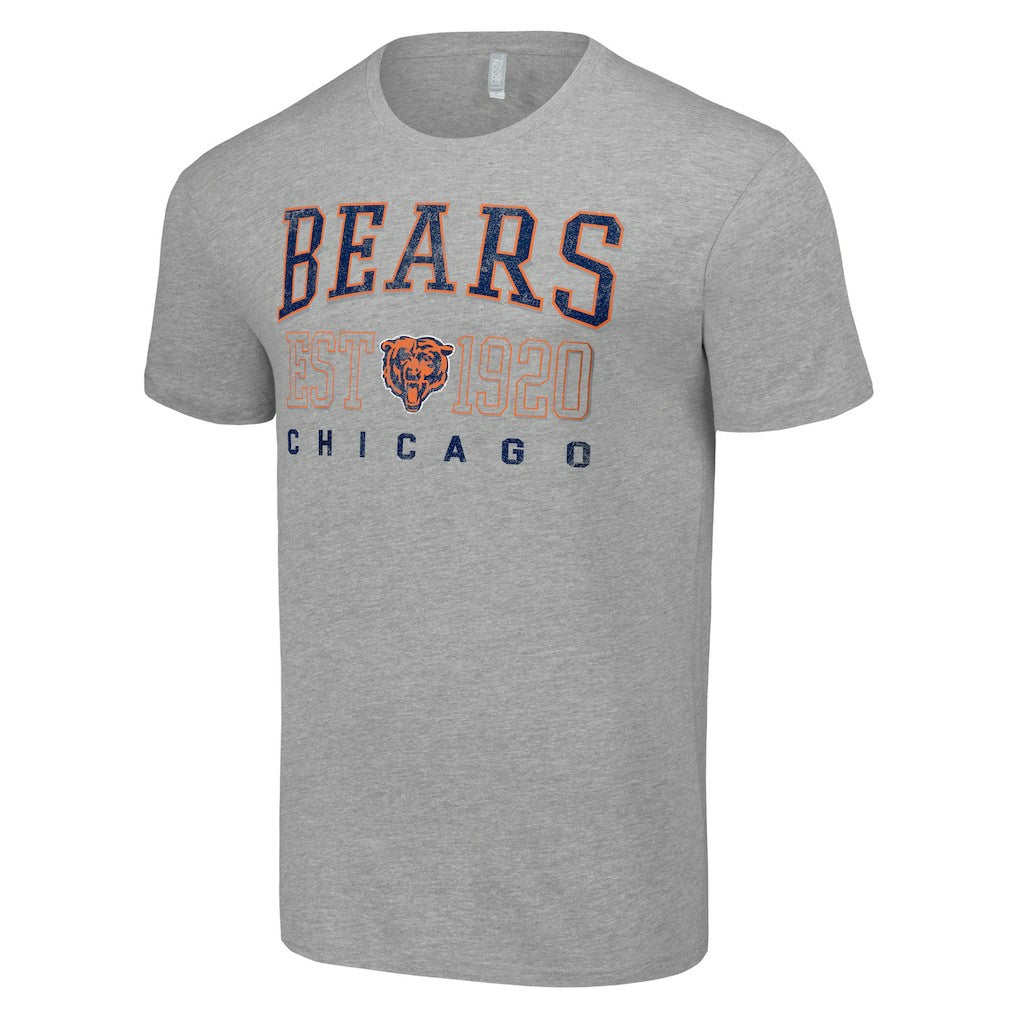 Chicago Bears Starter Throwback Logo T-Shirt - Heather Gray T-shirts