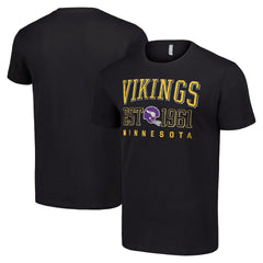 Minnesota Vikings Starter Throwback Logo T-Shirt - Black T-shirts