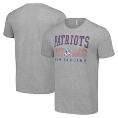 New England Patriots Starter Throwback Logo T-Shirt - Heather Gray T-shirts
