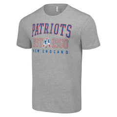 New England Patriots Starter Throwback Logo T-Shirt - Heather Gray T-shirts