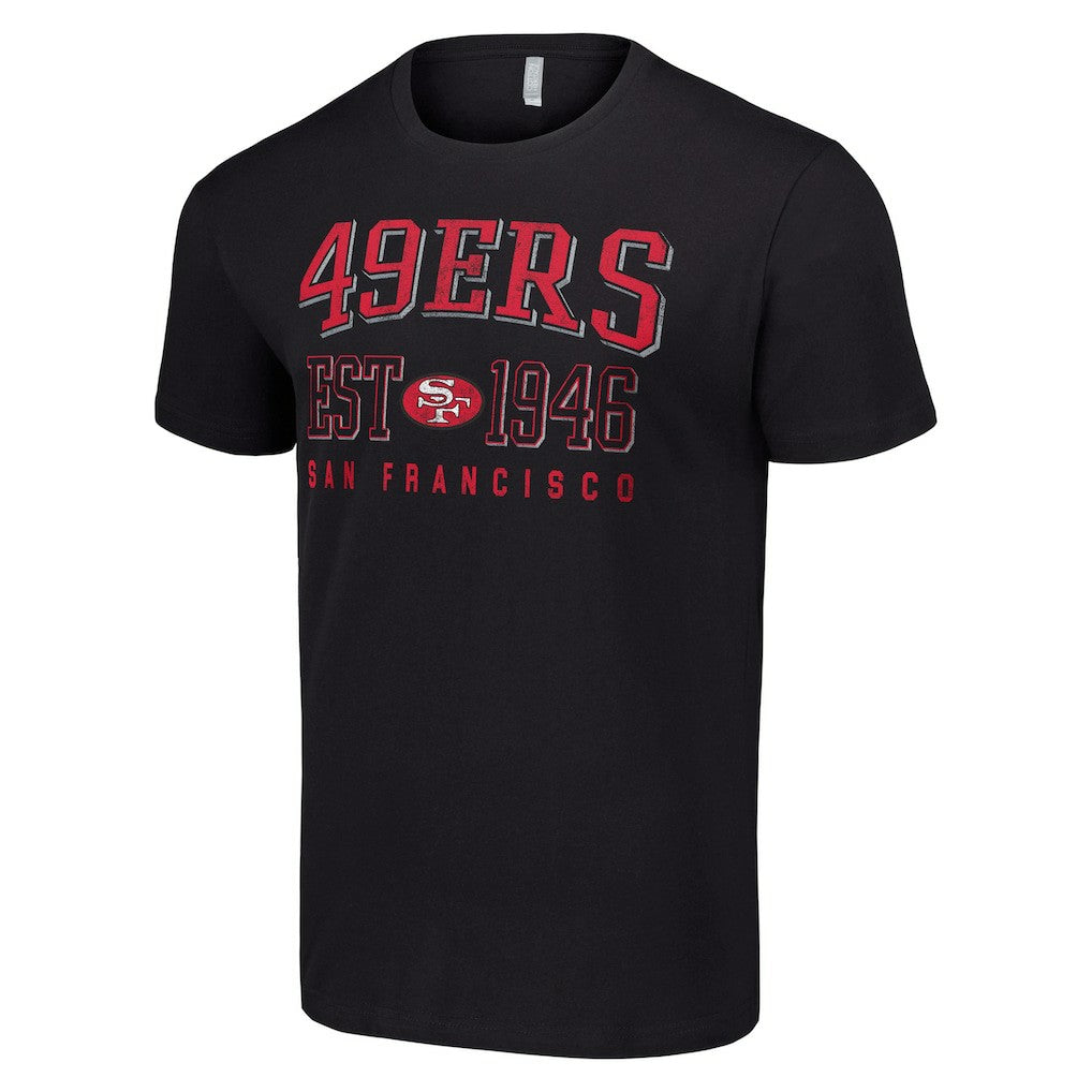 San Francisco 49ers Starter Throwback Logo T-Shirt - Black T-shirts