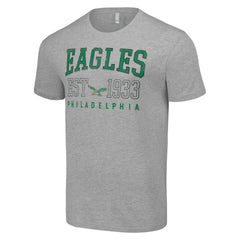 Philadelphia Eagles Starter Throwback Logo T-Shirt - Heather Gray T-shirts