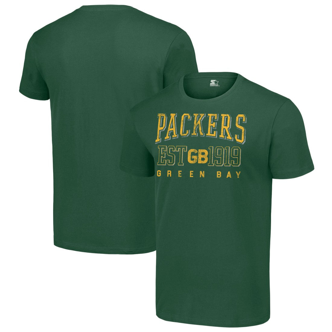 Green Bay Packers Starter Throwback Logo T-Shirt - Green T-shirts