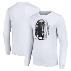 Washington Commanders Starter Half Helmet Logo Long Sleeve T-Shirt - White T-shirts