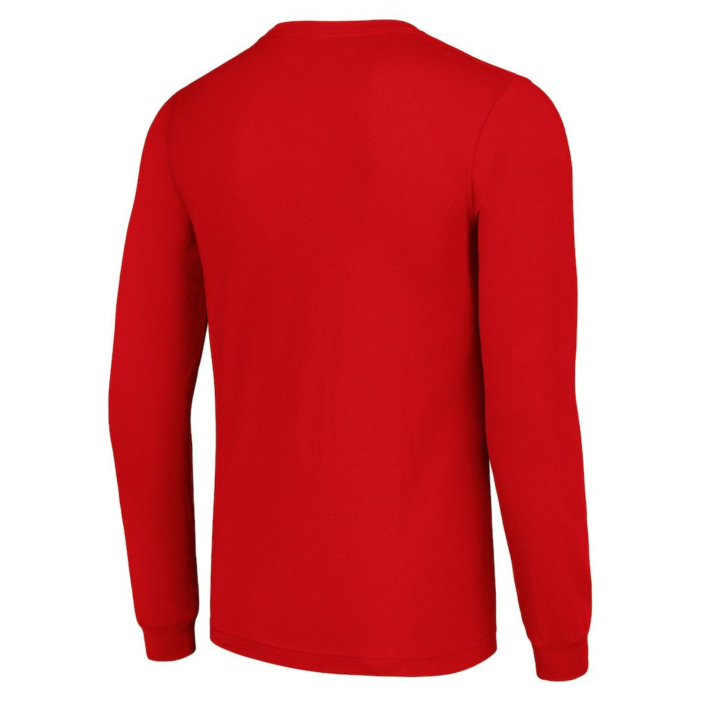 San Francisco 49ers Starter Half Helmet Logo Long Sleeve T-Shirt - Scarlet T-shirts
