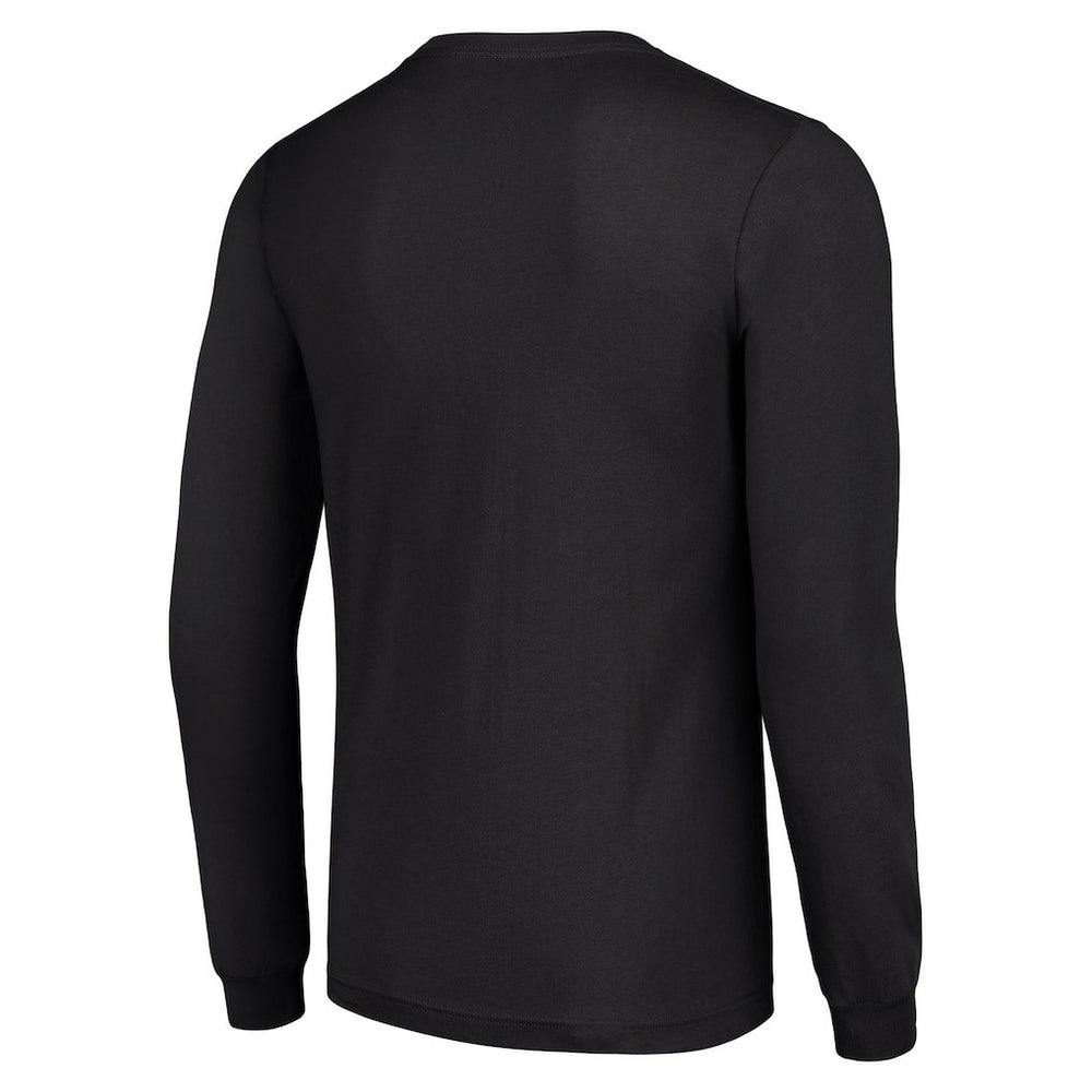 Kansas City Chiefs Starter Half Helmet Logo Long Sleeve T-Shirt - Black T-shirts