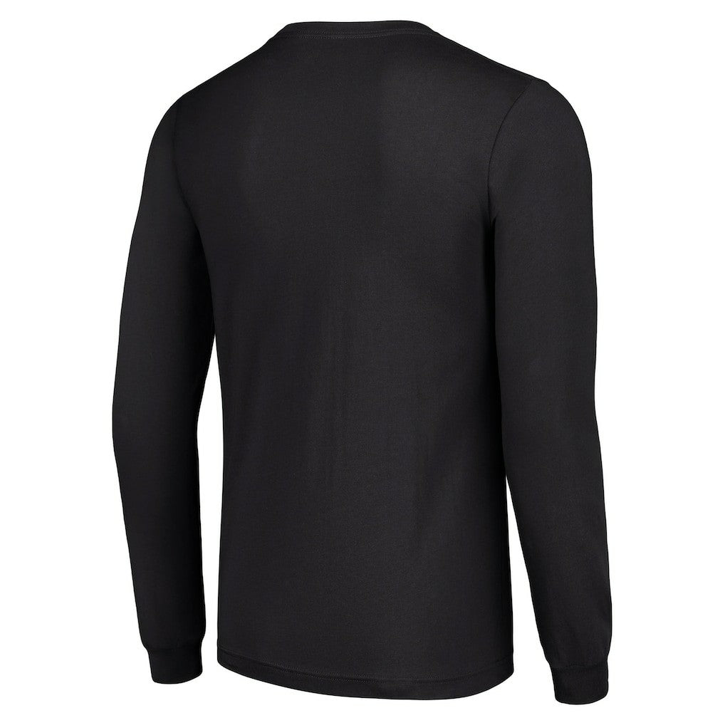 Philadelphia Eagles Starter Half Helmet Logo Long Sleeve T-Shirt - Black T-shirts