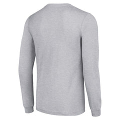Pittsburgh Steelers Starter Half Helmet Logo Long Sleeve Heathered T-Shirt - Heather Gray T-shirts