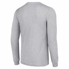 Detroit Lions Starter Half Helmet Logo Long Sleeve Heathered T-Shirt - Heather Gray T-shirts
