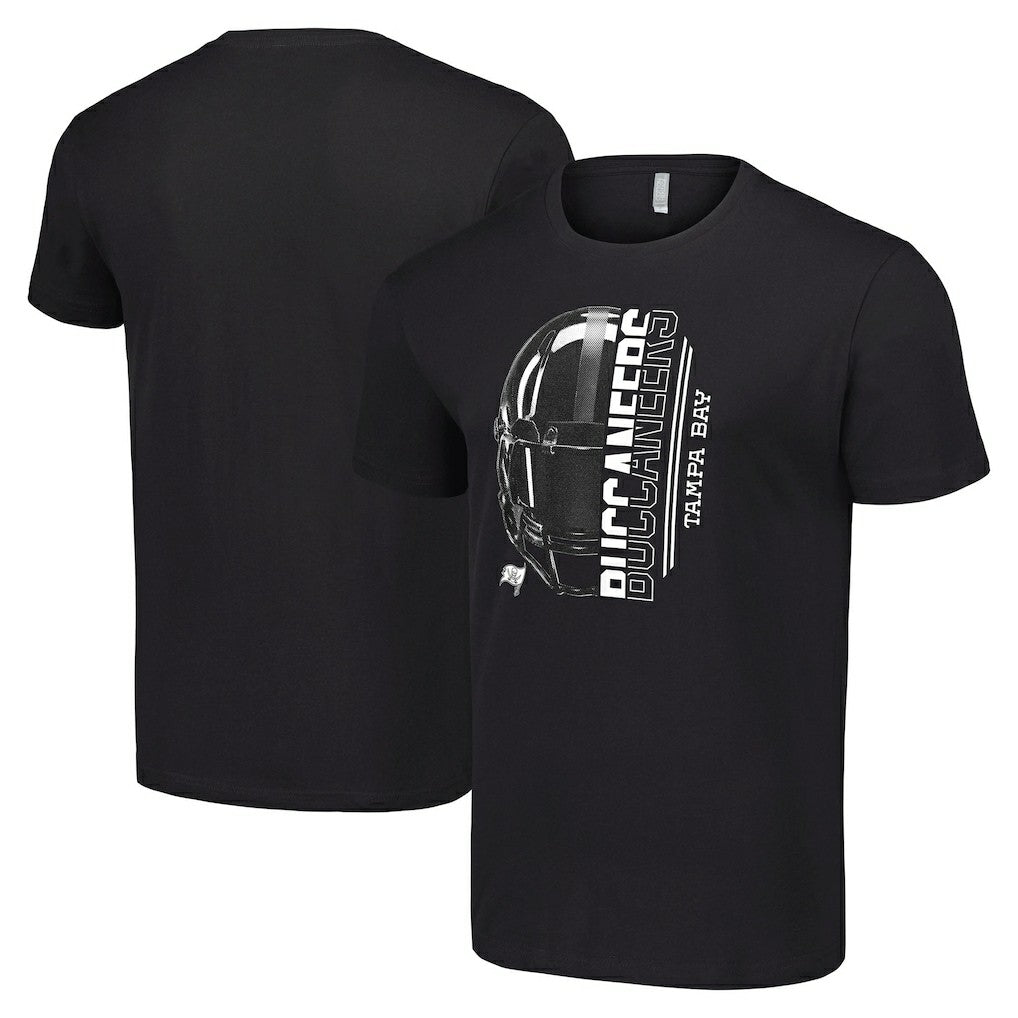 Tampa Bay Buccaneers Starter Half Helmet Logo T-Shirt - Black T-shirts