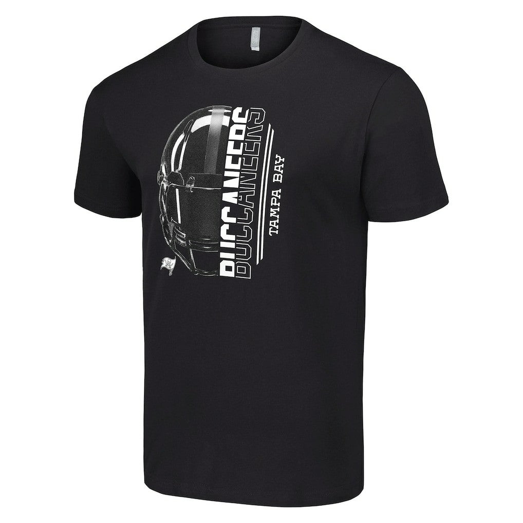 Tampa Bay Buccaneers Starter Half Helmet Logo T-Shirt - Black T-shirts