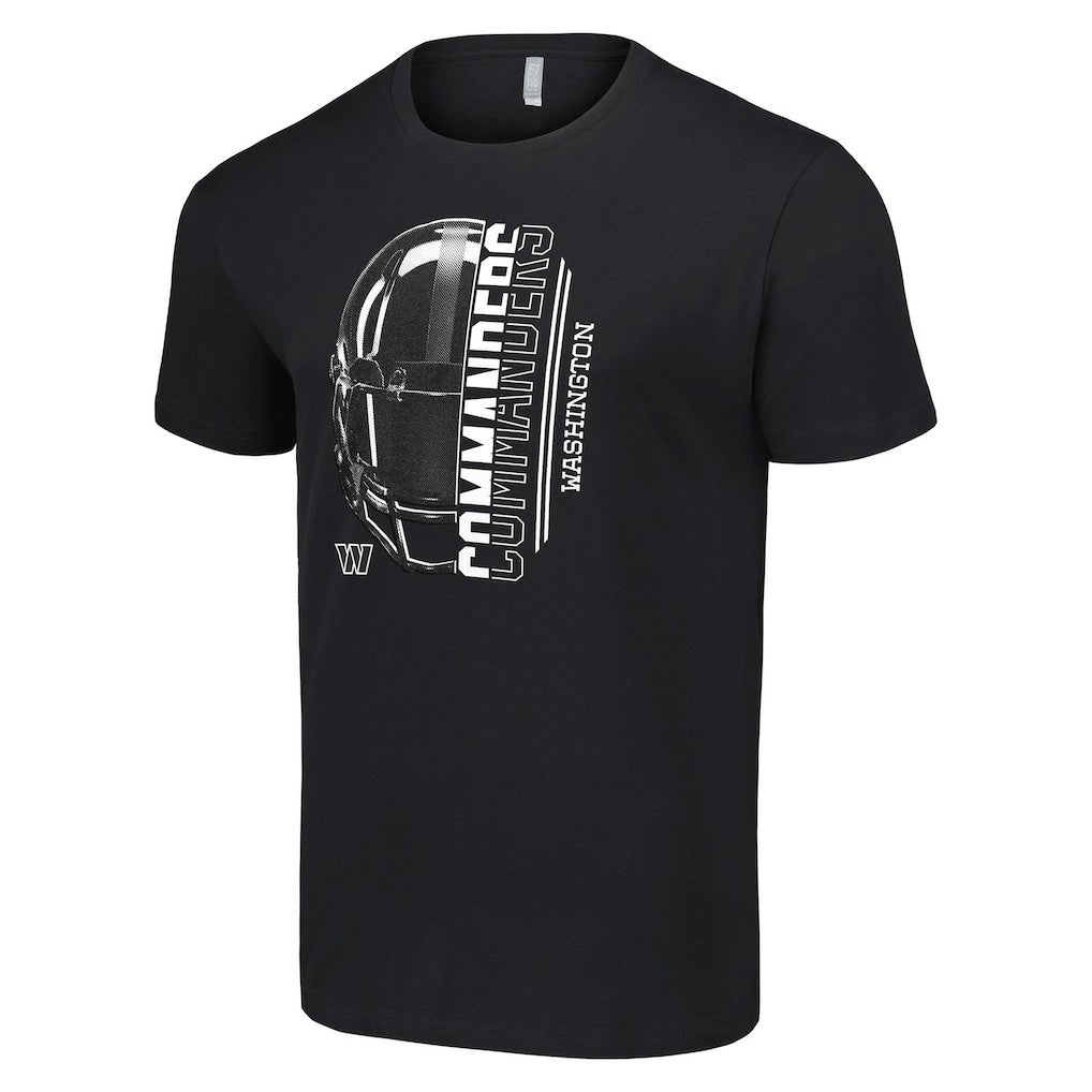Washington Commanders Starter Half Helmet Logo T-Shirt - Black T-shirts