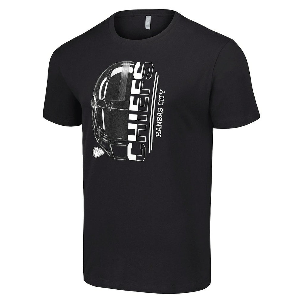 Kansas City Chiefs Starter Half Helmet Logo T-Shirt - Black T-shirts