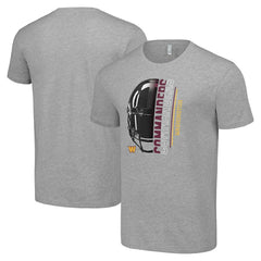 Washington Commanders Starter Half Helmet Logo T-Shirt - Heather Gray T-shirts