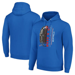 Buffalo Bills Starter Unisex Half Helmet Logo Pullover Hoodie - Royal Hoodies
