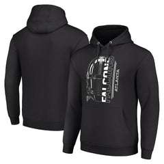 Atlanta Falcons Starter Unisex Half Helmet Logo Pullover Hoodie - Black Hoodies