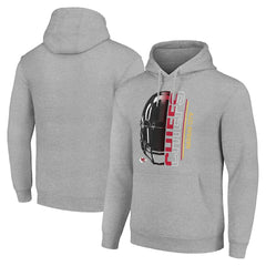 Kansas City Chiefs Starter Unisex Half Helmet Logo Pullover Hoodie - Heather Gray Hoodies
