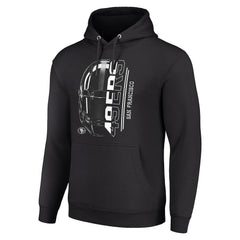 San Francisco 49ers Starter Unisex Half Helmet Logo Pullover Hoodie - Black Hoodies