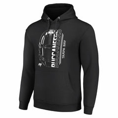 Tampa Bay Buccaneers Starter Unisex Half Helmet Logo Pullover Hoodie - Black Hoodies