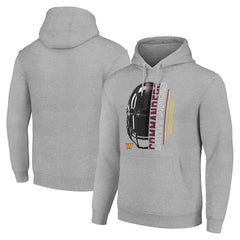 Washington Commanders Starter Unisex Half Helmet Logo Pullover Hoodie - Heather Gray Hoodies