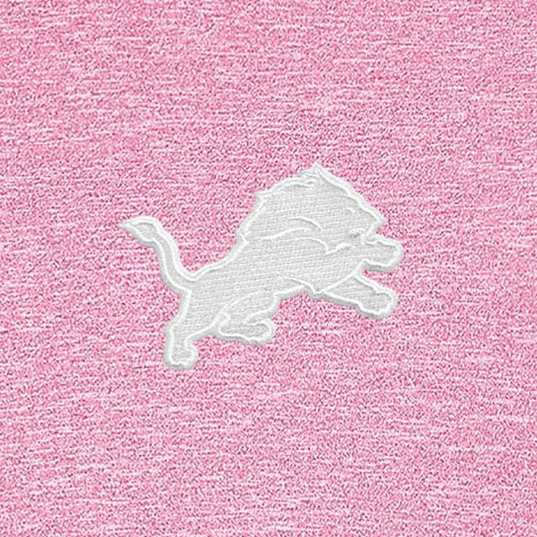 Detroit Lions Antigua Hunk Quarter-Zip Pullover Top - Pink Pullover