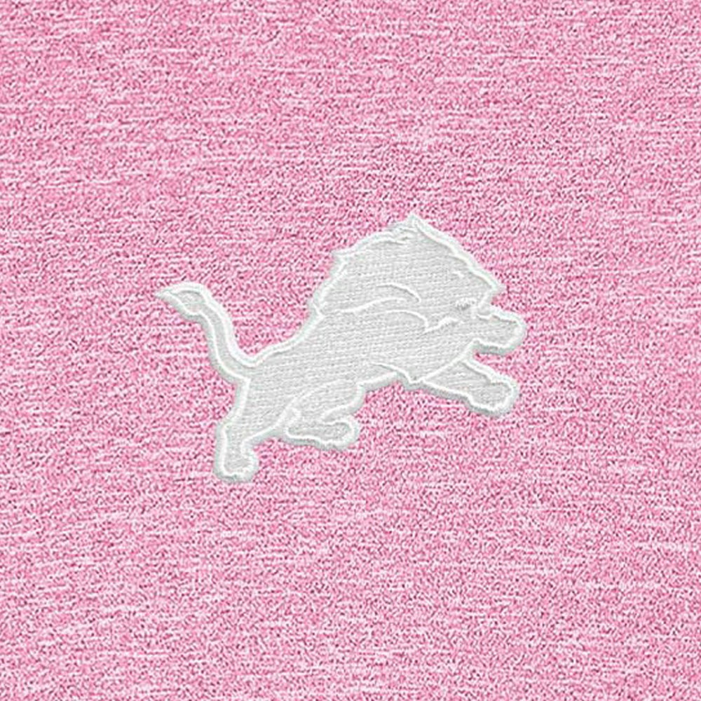 Detroit Lions Antigua Hunk Quarter-Zip Pullover Top - Pink Pullover