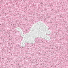Detroit Lions Antigua Hunk Quarter-Zip Pullover Top - Pink Pullover