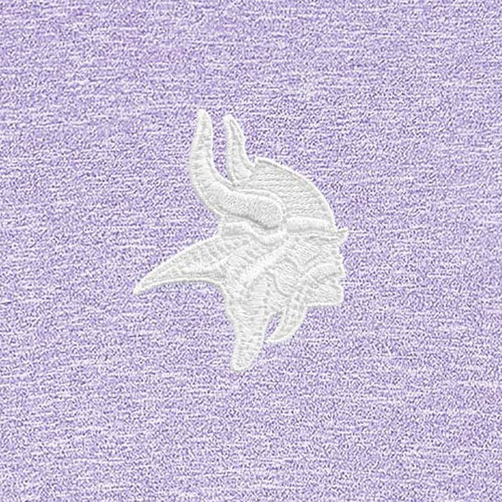 Minnesota Vikings Antigua Hunk Quarter-Zip Pullover Top - Lavender Pullover