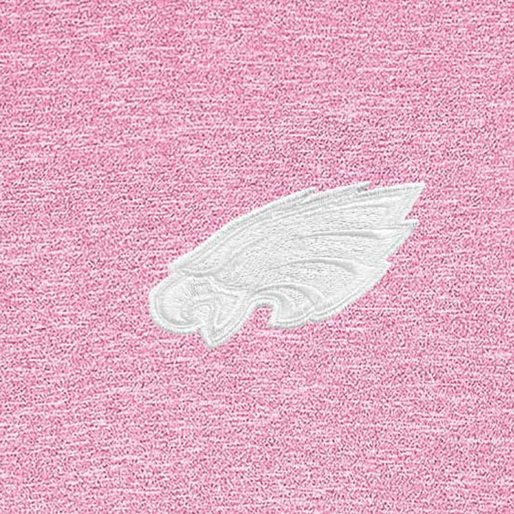Philadelphia Eagles Antigua Hunk Quarter-Zip Pullover Top - Pink Pullover