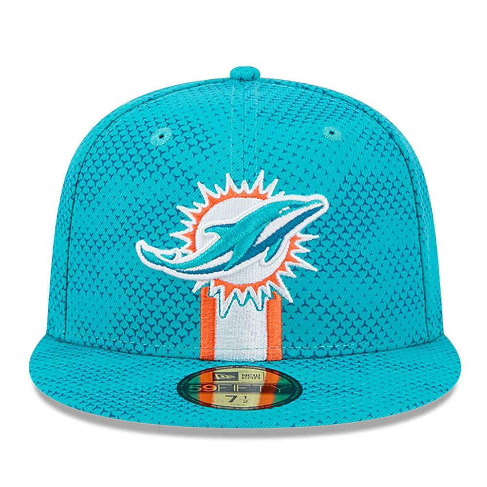 Miami Dolphins New Era 2024 Sideline 59FIFTY Fitted Hat - Aqua Hats