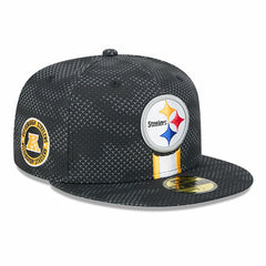Pittsburgh Steelers New Era 2024 Sideline 59FIFTY Fitted Hat - Black Hats