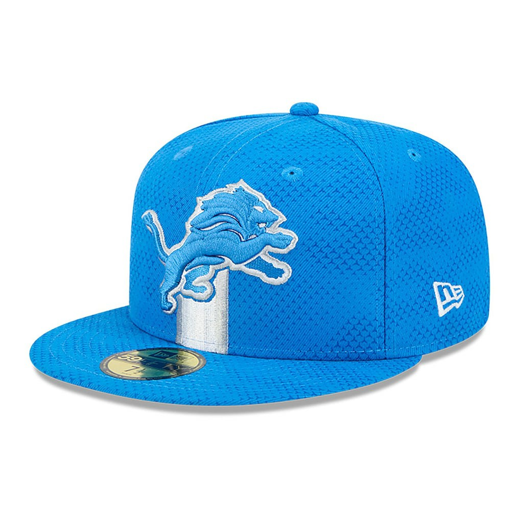 Detroit Lions New Era 2024 Sideline 59FIFTY Fitted Hat - Blue Hats