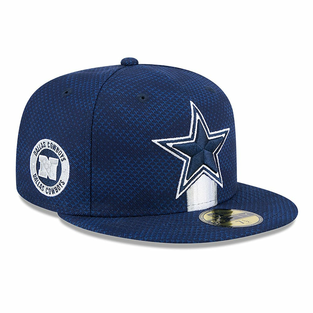 Dallas Cowboys New Era 2024 Sideline 59FIFTY Fitted Hat - Navy Hats
