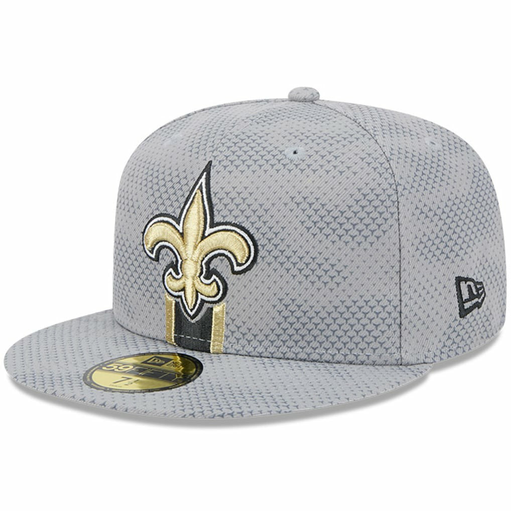 New Orleans Saints New Era 2024 Sideline 59FIFTY Fitted Hat - Gray Hats