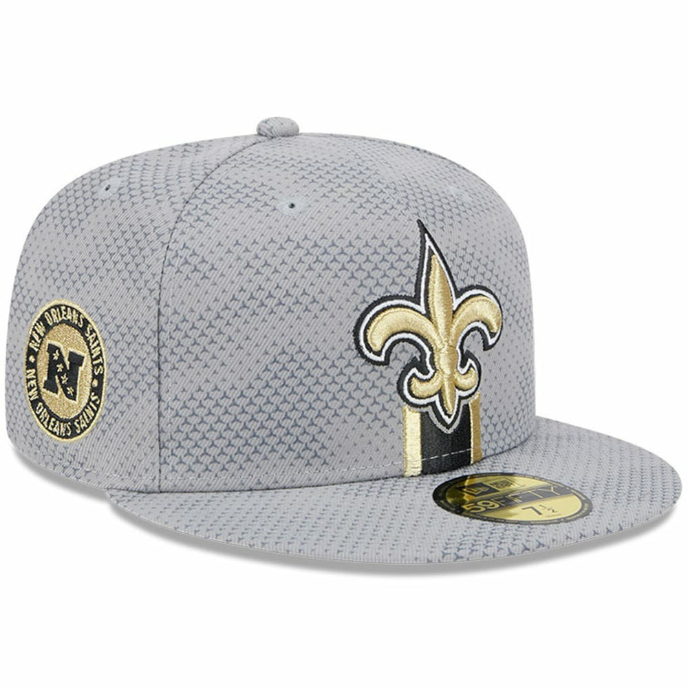 New Orleans Saints New Era 2024 Sideline 59FIFTY Fitted Hat - Gray Hats