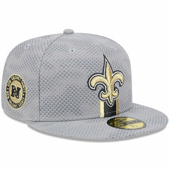New Orleans Saints New Era 2024 Sideline 59FIFTY Fitted Hat - Gray Hats