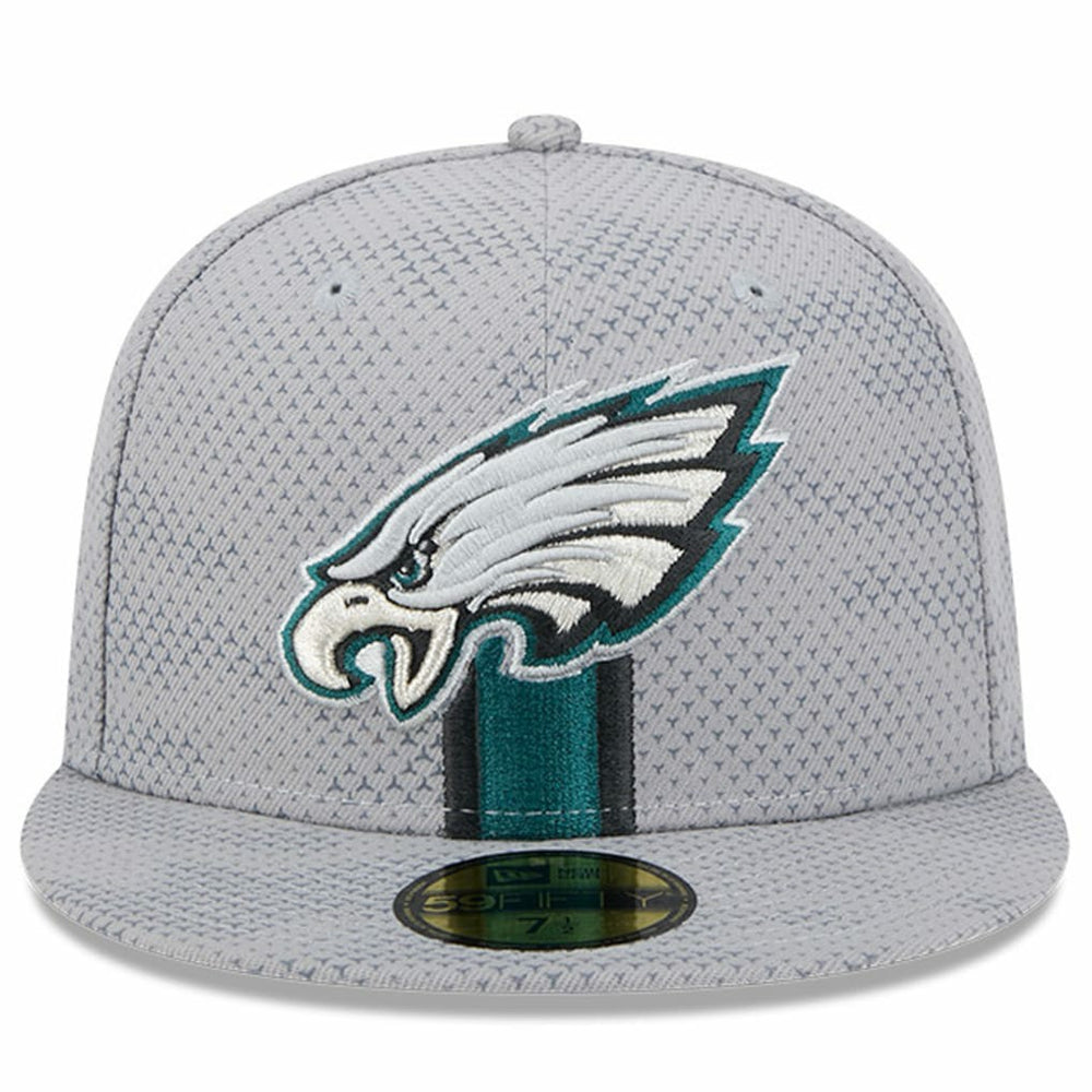 Philadelphia Eagles New Era 2024 Sideline 59FIFTY Fitted Hat - Gray Hats