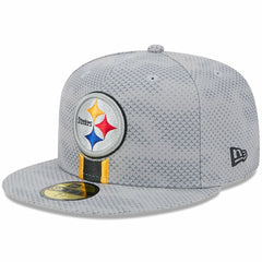 Pittsburgh Steelers New Era 2024 Sideline 59FIFTY Fitted Hat - Gray Hats