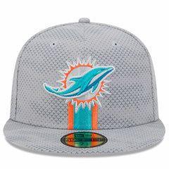 Miami Dolphins New Era 2024 Sideline 59FIFTY Fitted Hat - Gray Hats