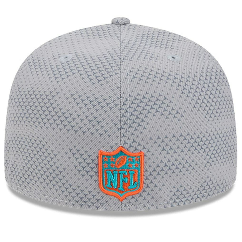 Miami Dolphins New Era 2024 Sideline 59FIFTY Fitted Hat - Gray Hats