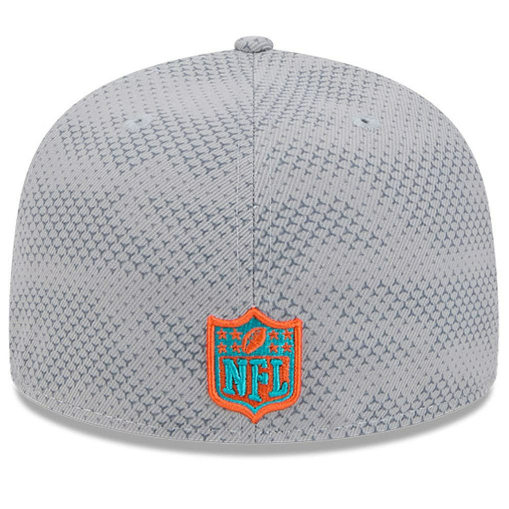 Miami Dolphins New Era 2024 Sideline 59FIFTY Fitted Hat - Gray Hats