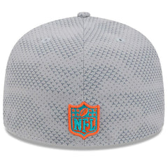 Miami Dolphins New Era 2024 Sideline 59FIFTY Fitted Hat - Gray Hats