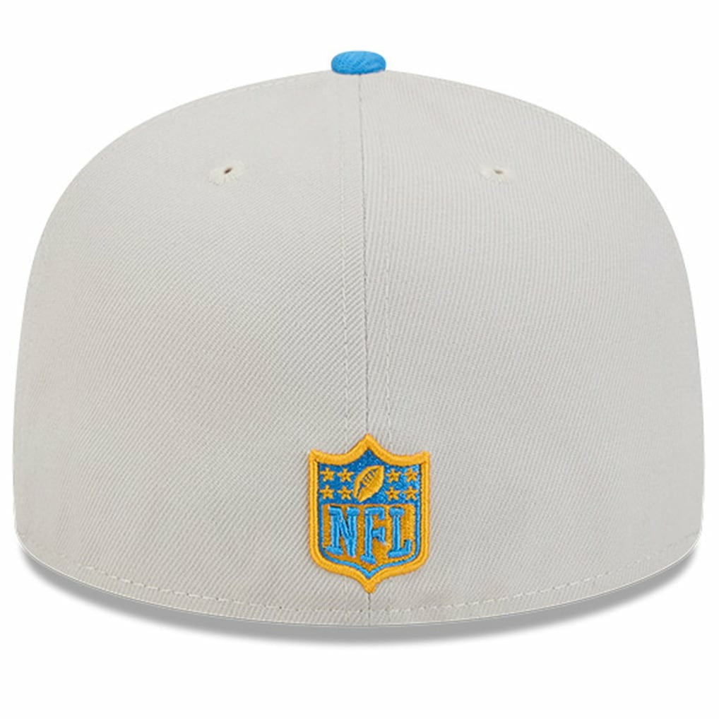 Los Angeles Chargers New Era 2024 Sideline Historic 59FIFTY Fitted Hat - Stone/Powder Blue Hats